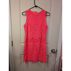 Women's Gianni Bini Sleeveless Lace Dress Pink Small